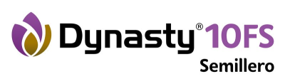 Logotipo de Dynasty 10FS Semillero en negro y morado