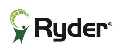 Logotipo de Ryder con icono verde a la izquierda y texto negro