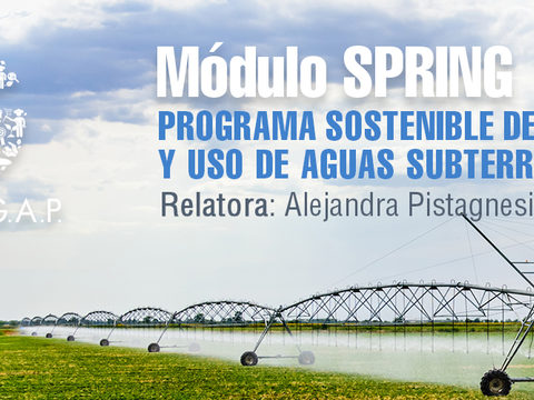 Módulo Spring: Programa sostenible de riego y uso de aguas subterráneas