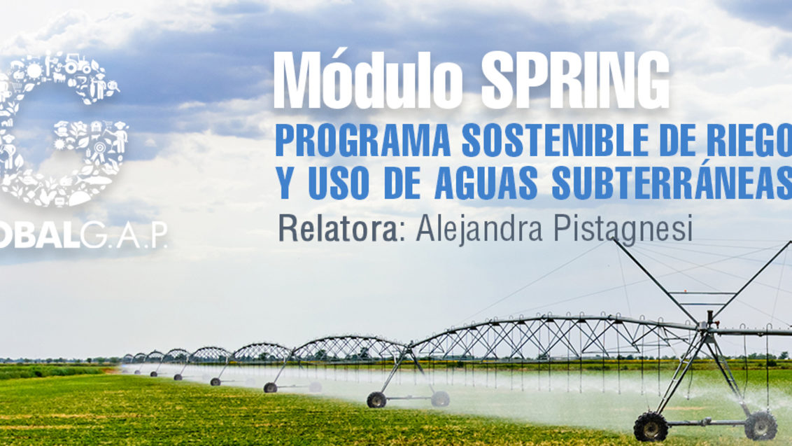 Módulo Spring: Programa sostenible de riego y uso de aguas subterráneas