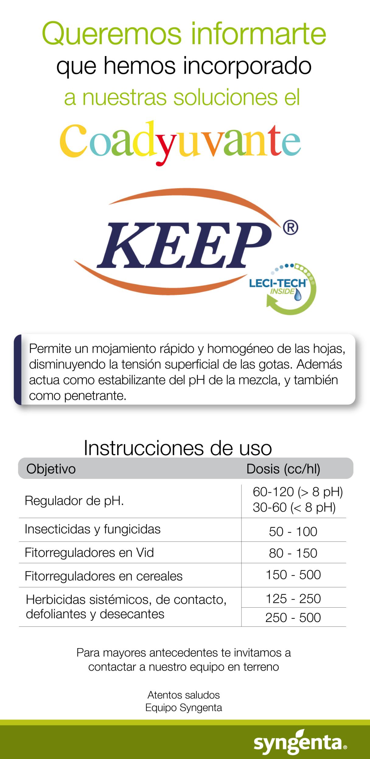 Lanzamiento Keep